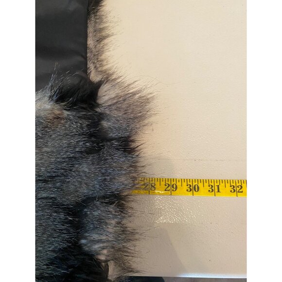 Decree Black & Gray Faux Fur Vest With Satin Lining XS - Picture 7 of 10